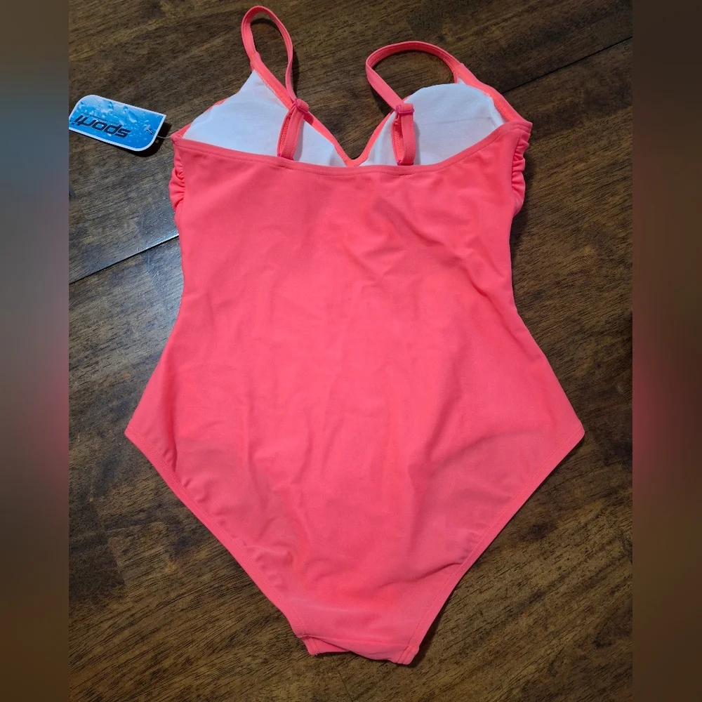 Women's Coral Sporti One Piece Swimsuit Size M.